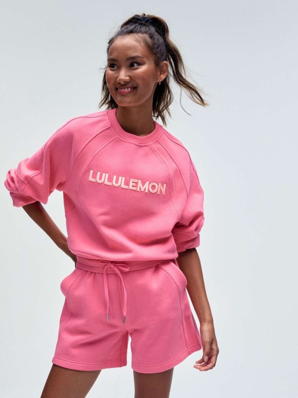 lululemon Scuba Oversized Pullover Logo Crewneck Sweatshirt S